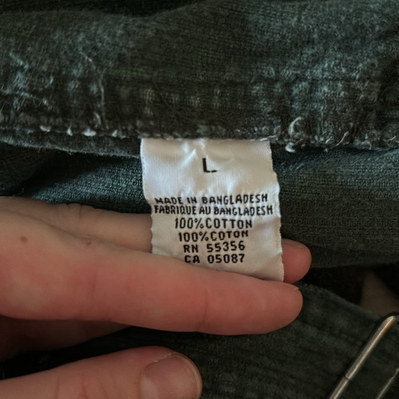 Vintage dark green corduroy overalls - Picture 5 of 5